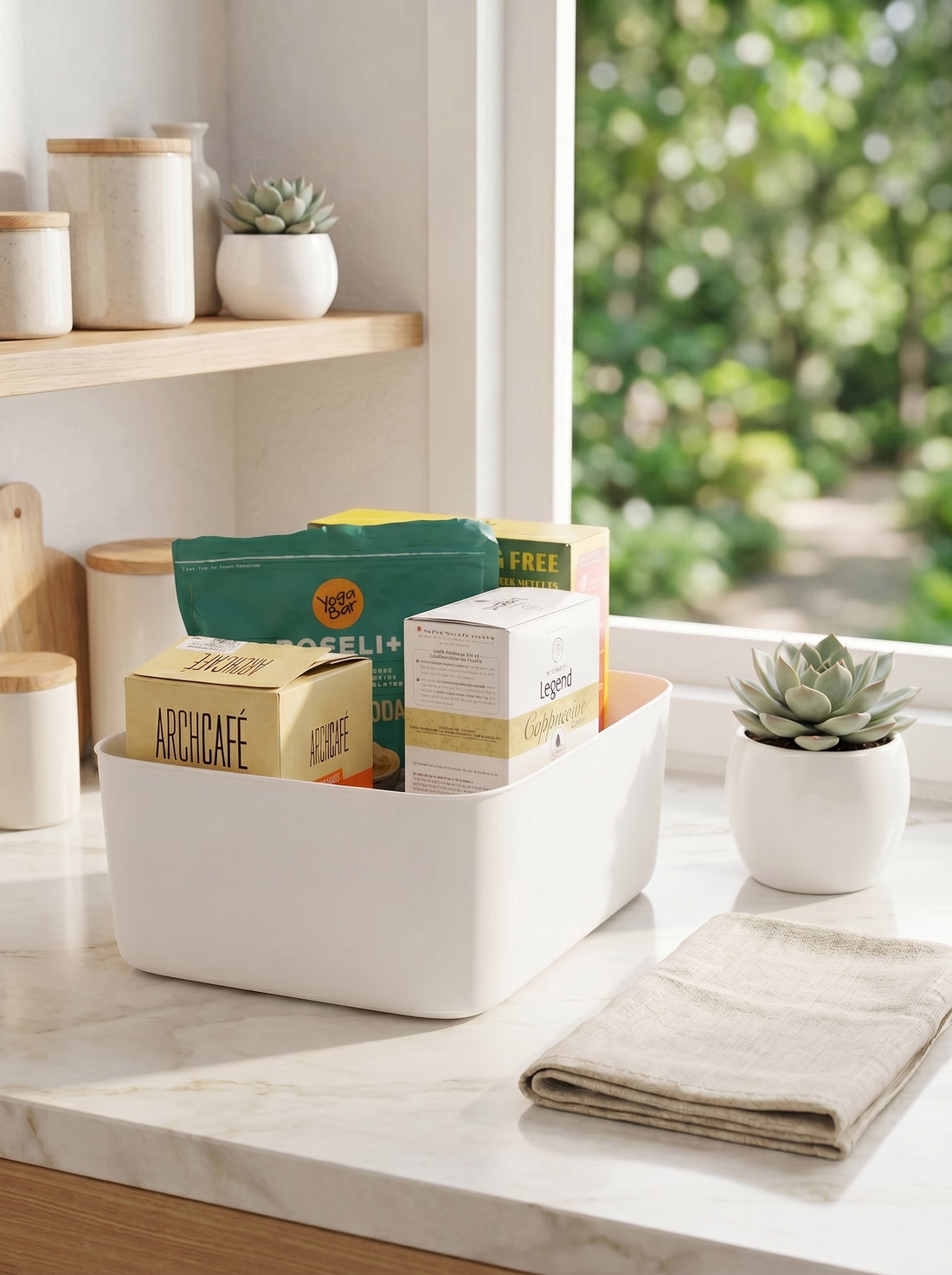PP Big Storage Basket - White