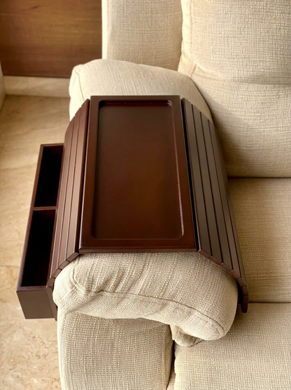 Multipurpose Sofa Armrest - Walnut
