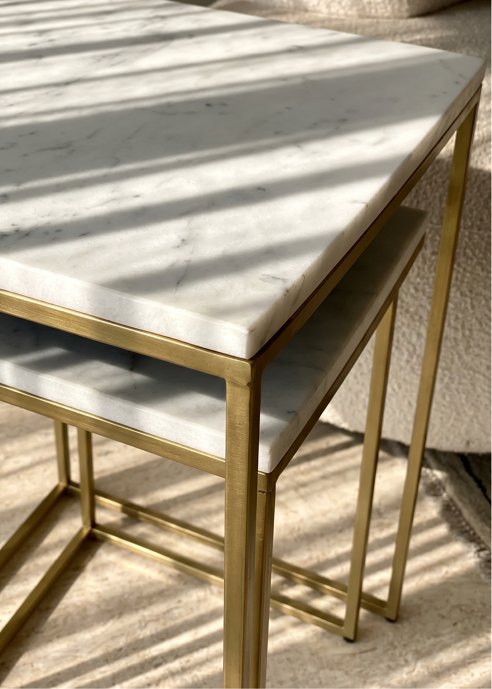 Oxford Square Nesting Tables - Set of 2
