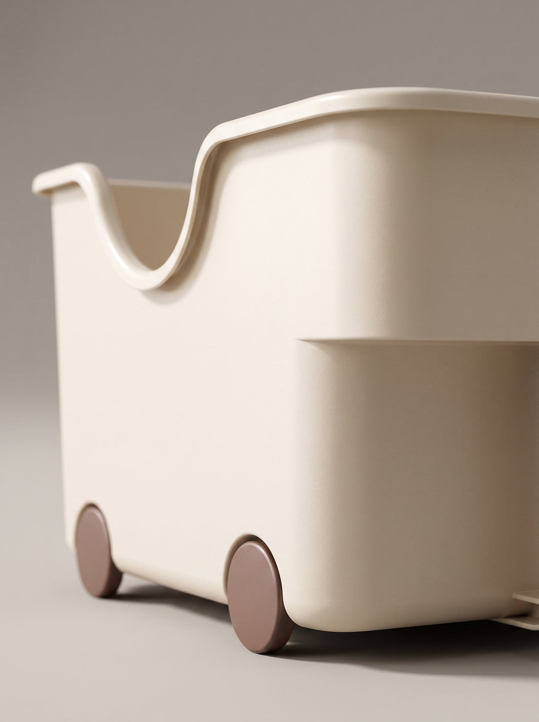 Multi-purpose basket with  wheels long type  (Set of 2)