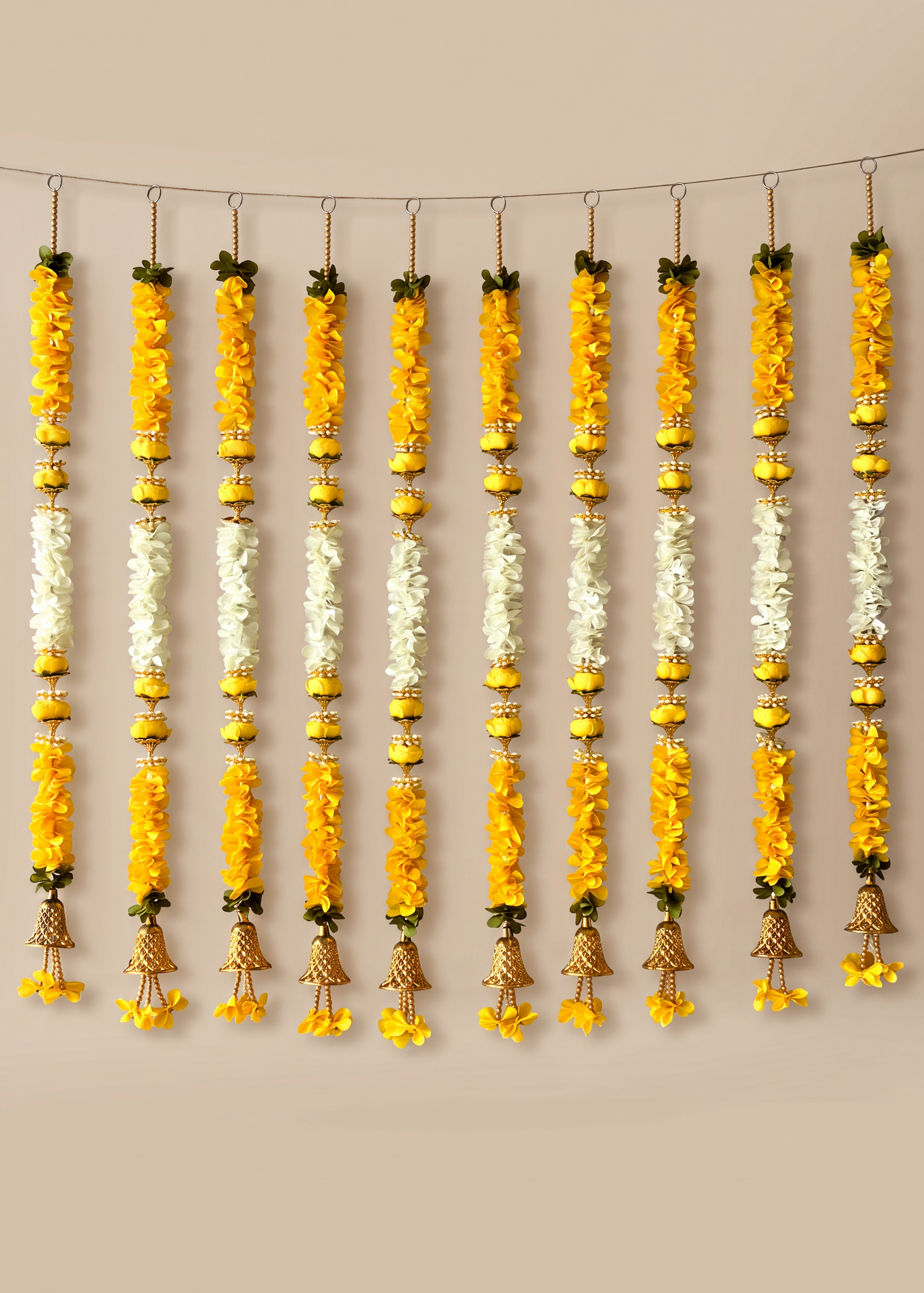 Swarna Marigold Floral Ladi - Set of 10