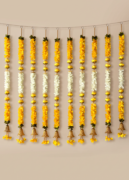 Swarna Marigold Floral Ladi - Set of 10