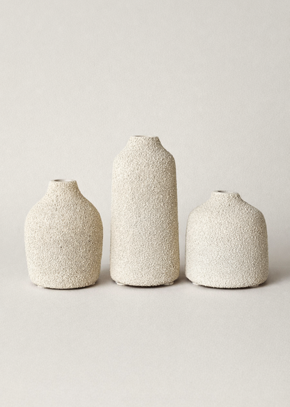 Elma Glass Vase - Textured (Set of 3)