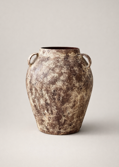 Fossil Lug Planters - Aged Brown