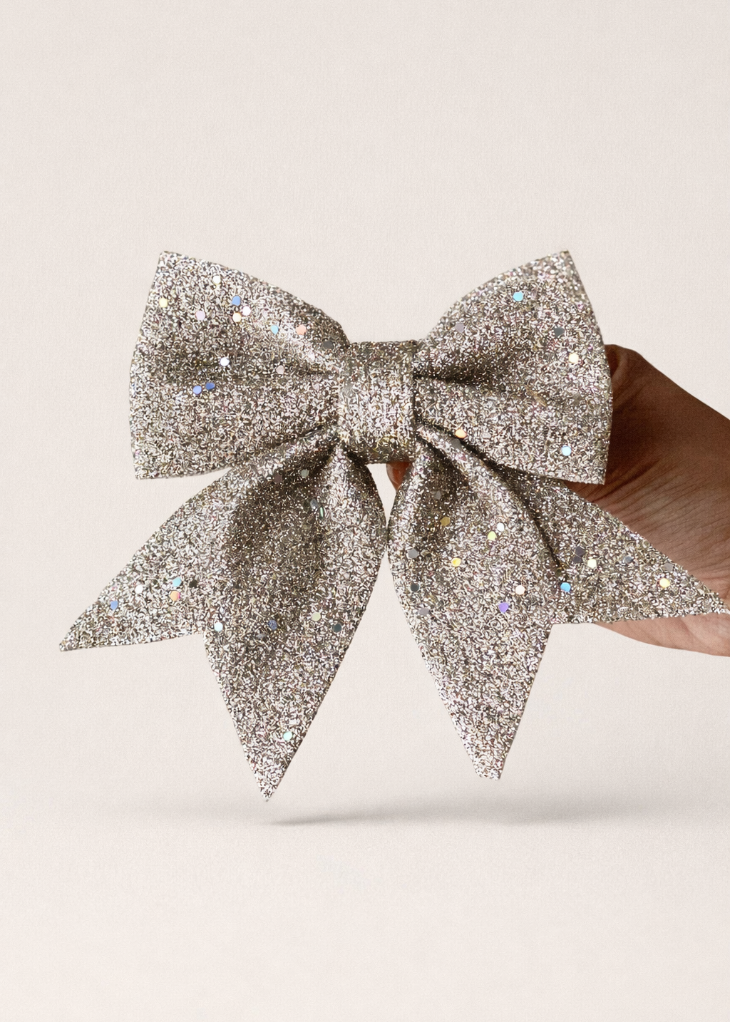Luxe Glitter Bow Set - (Set of 3)