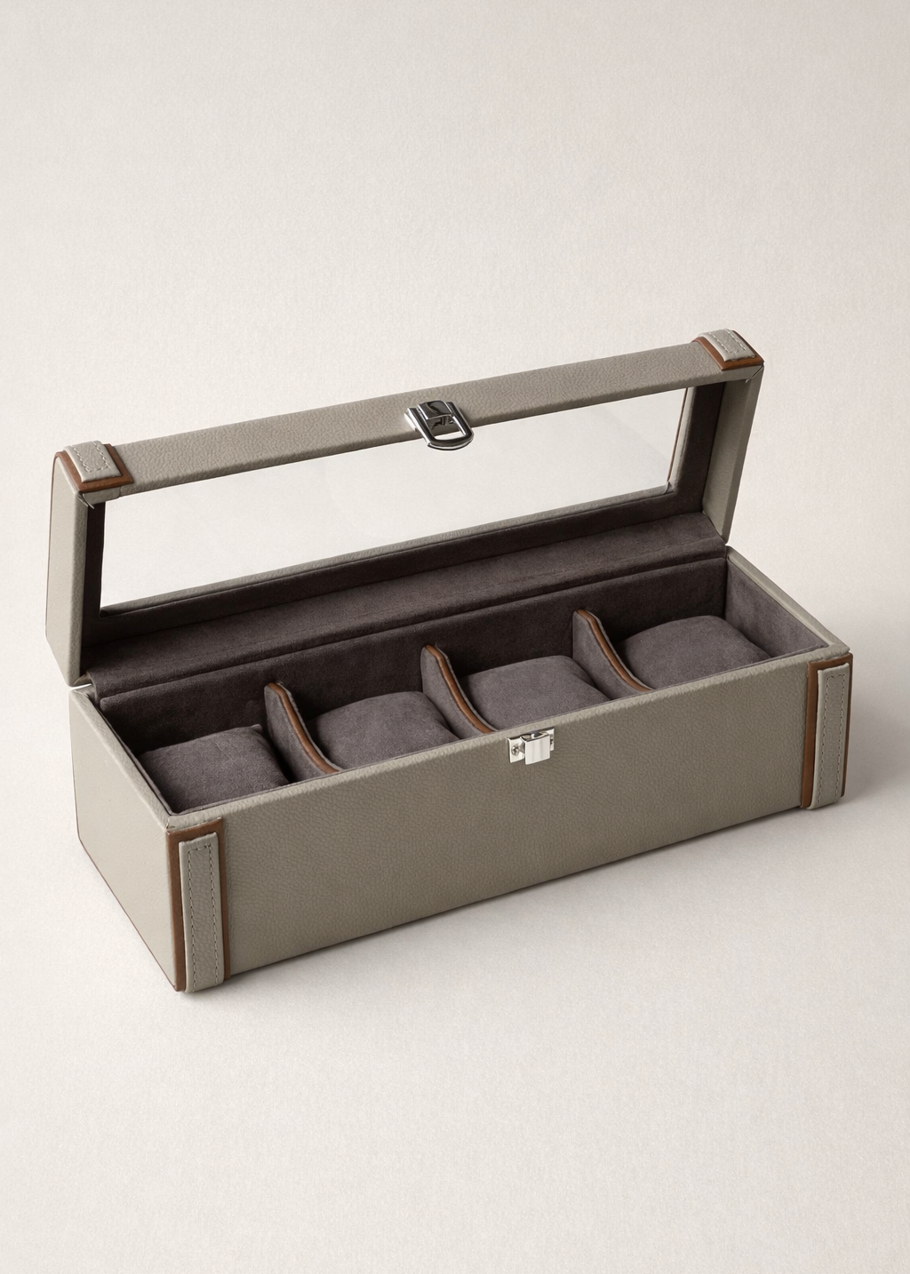 Chronos Glass-Top Watch Box
