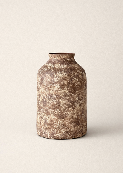 Fossil Vases - Aged Brown