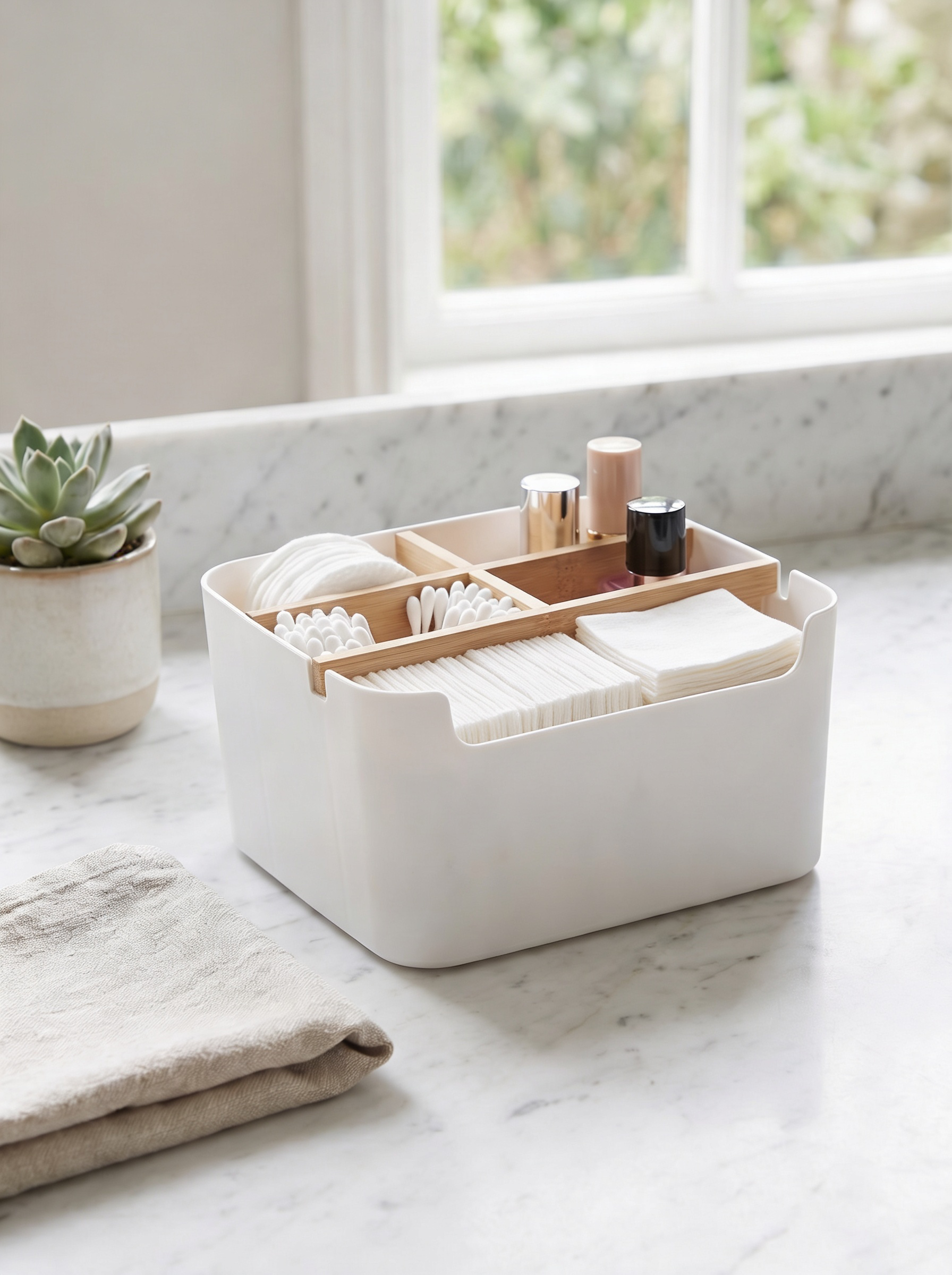 Multi-purpose Desk Organizer - White