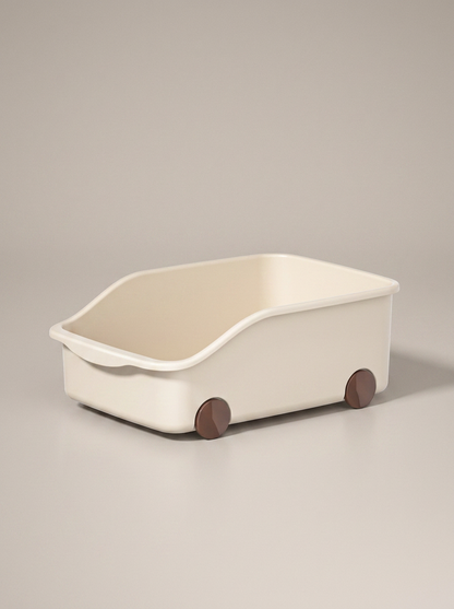 Multi-purpose basket with  wheels short type (Set of 2)