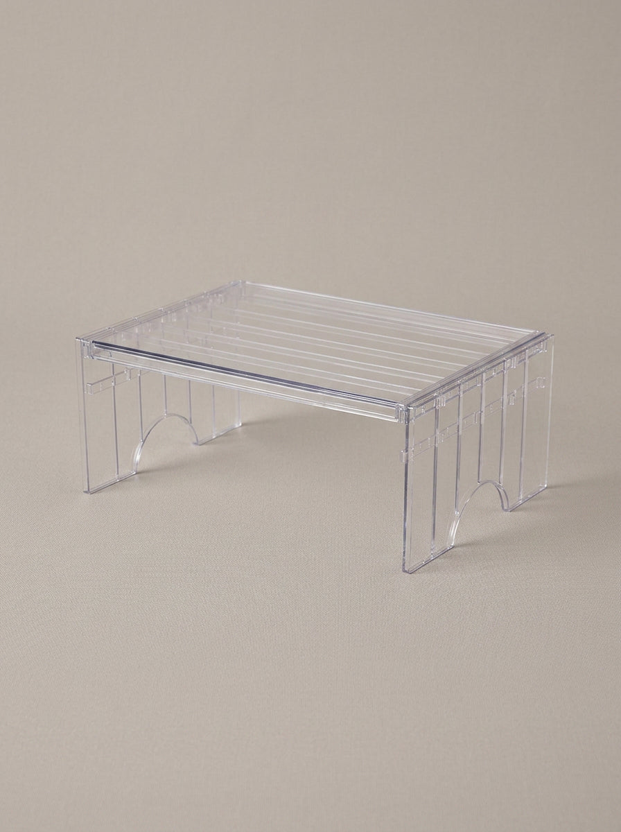 Expandable Clear Rise Shelf