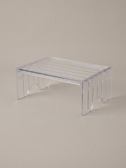 Expandable Clear Rise Shelf