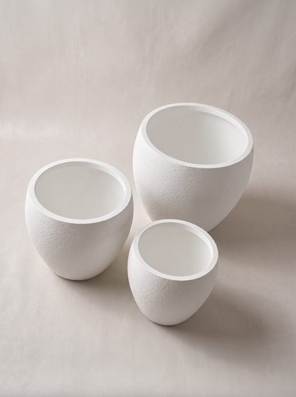 Valence Planters - Chalk White