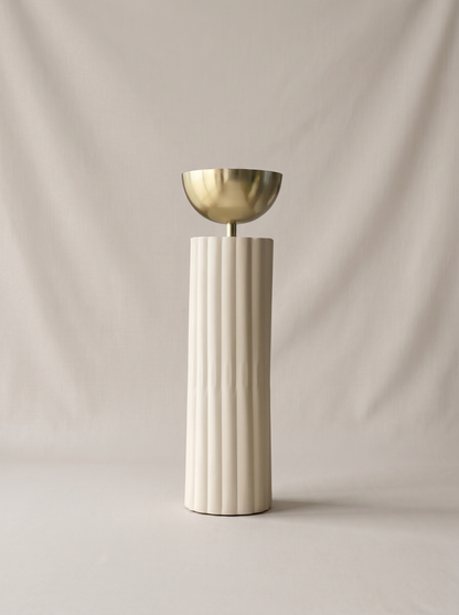 Sabi Fluted Planters - Beige