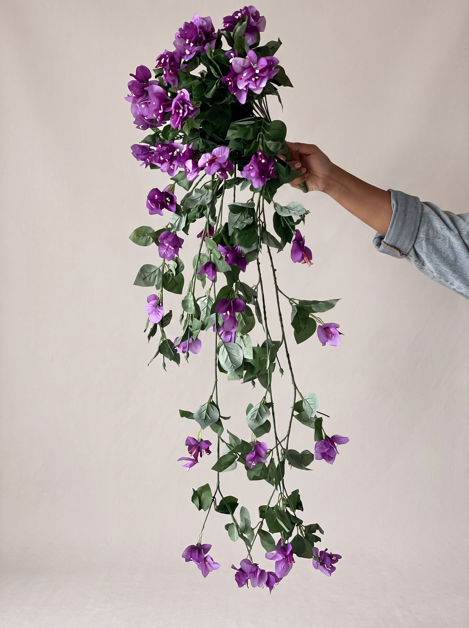 Artificial Purple Bougainvillea Vine Plant