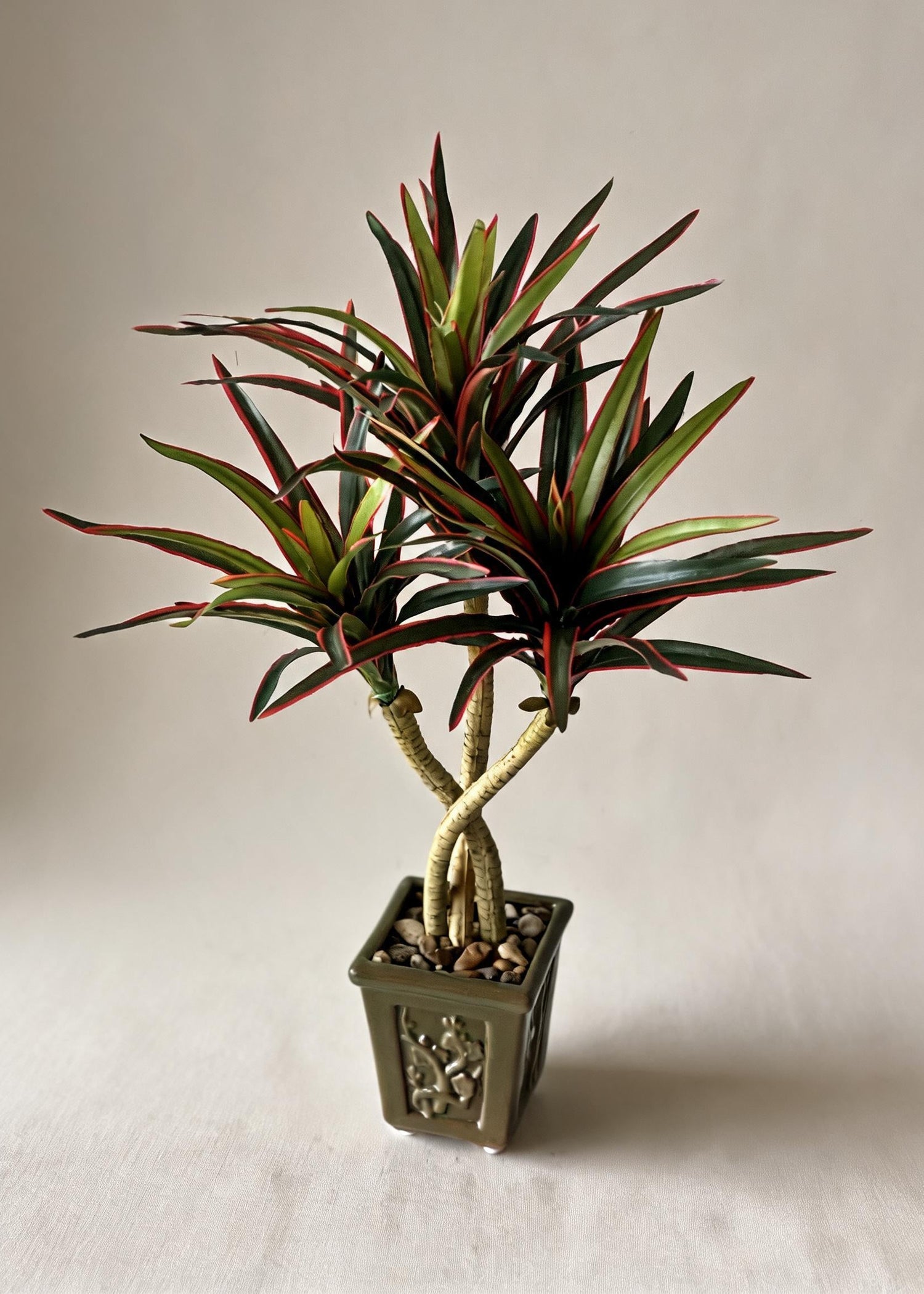 Artificial Red Yucca Plant - 1.4 Feet