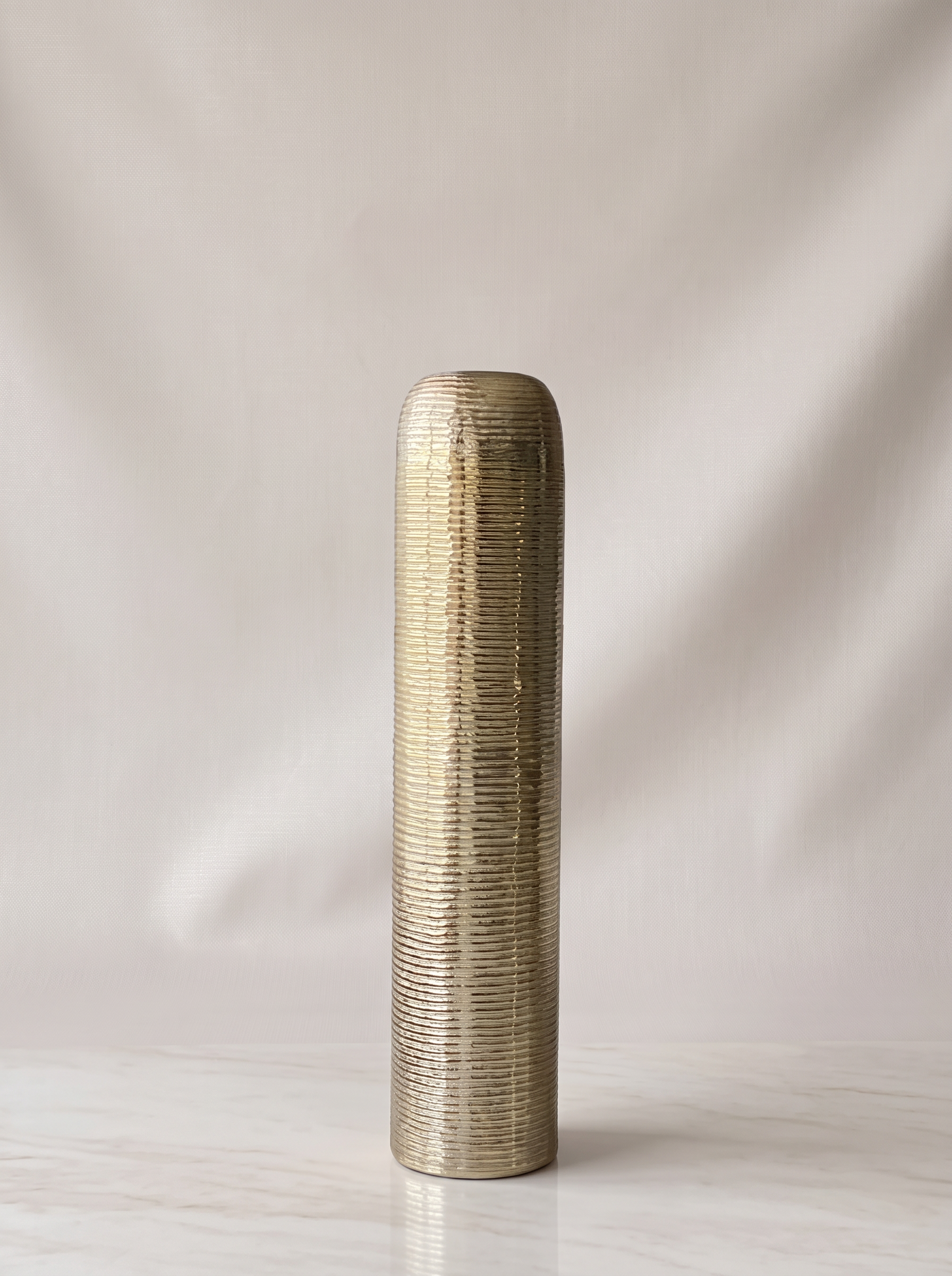Halo Gold Ring Cylinder Planters