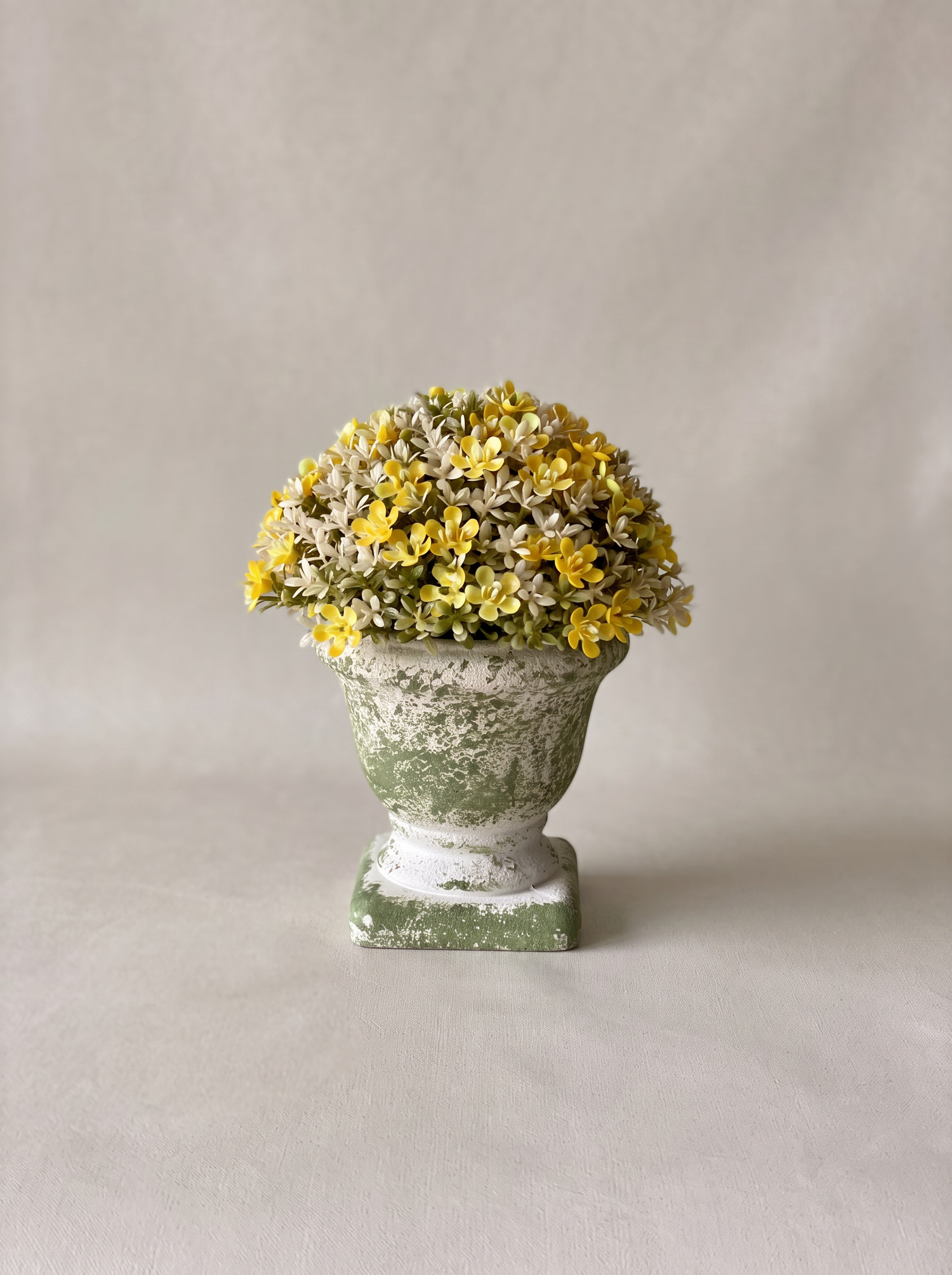 Artificial Fiora Mini Ball Plant – Sunshine Yellow