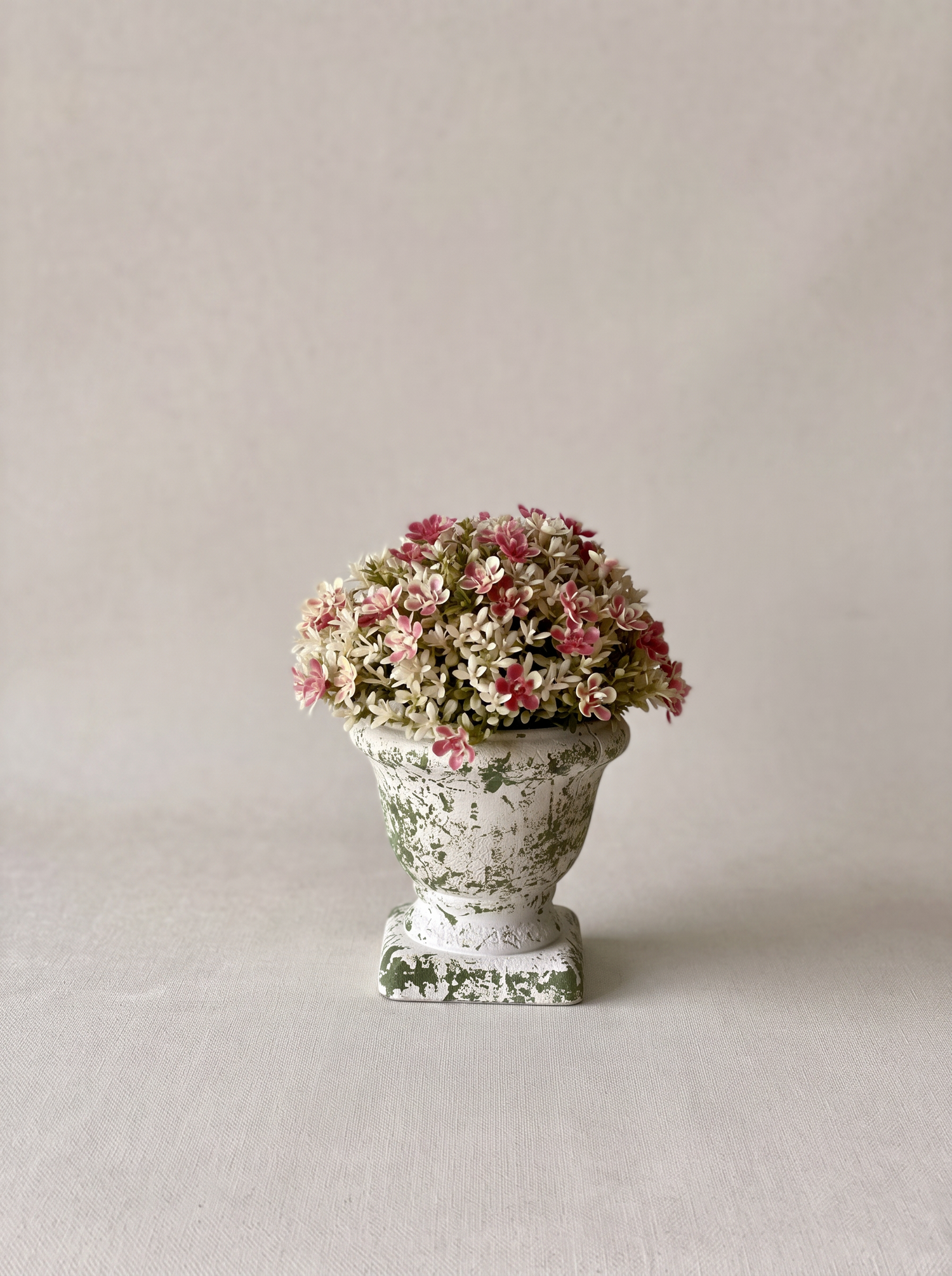 Artificial Fiora Mini Ball Plant – Deep Pink