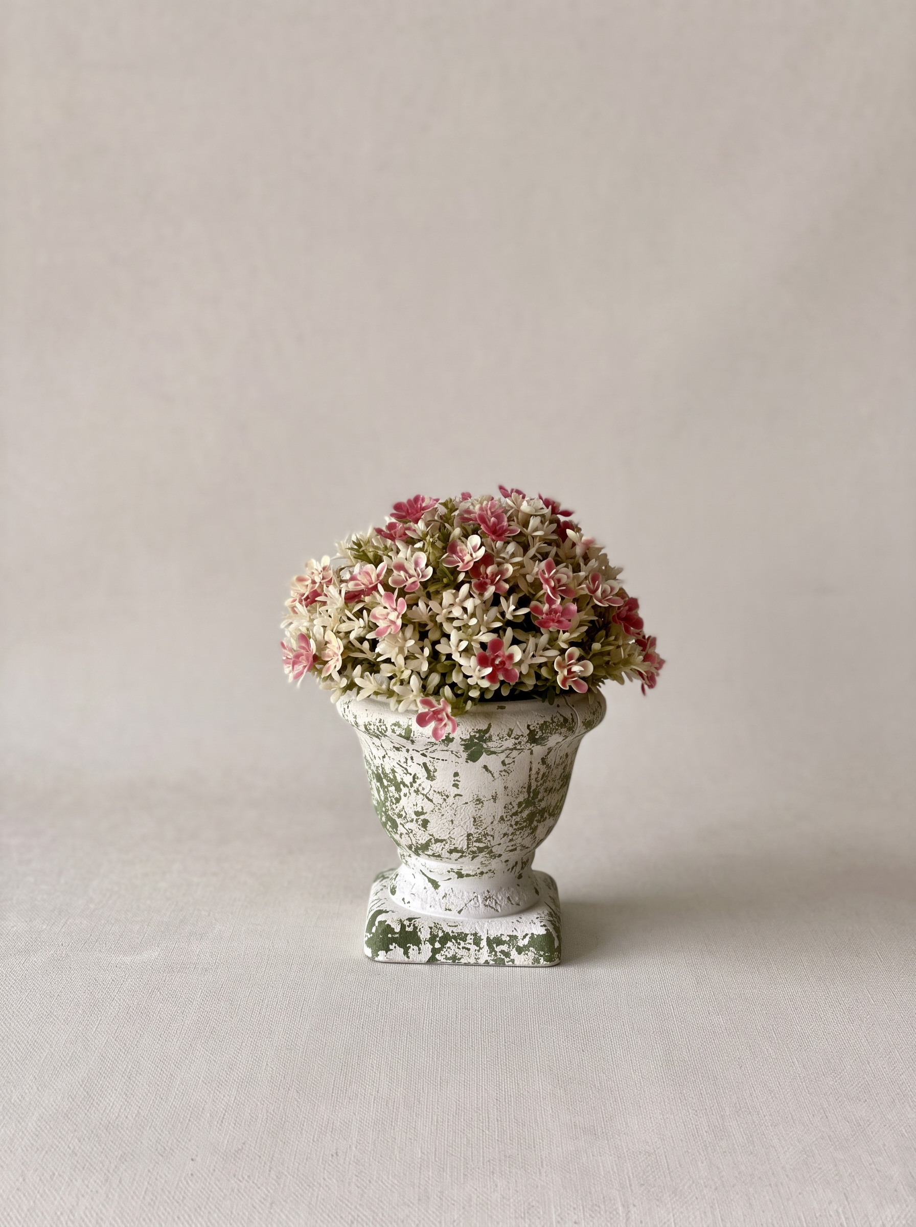 Artificial Fiora Mini Ball Plant – Deep Pink