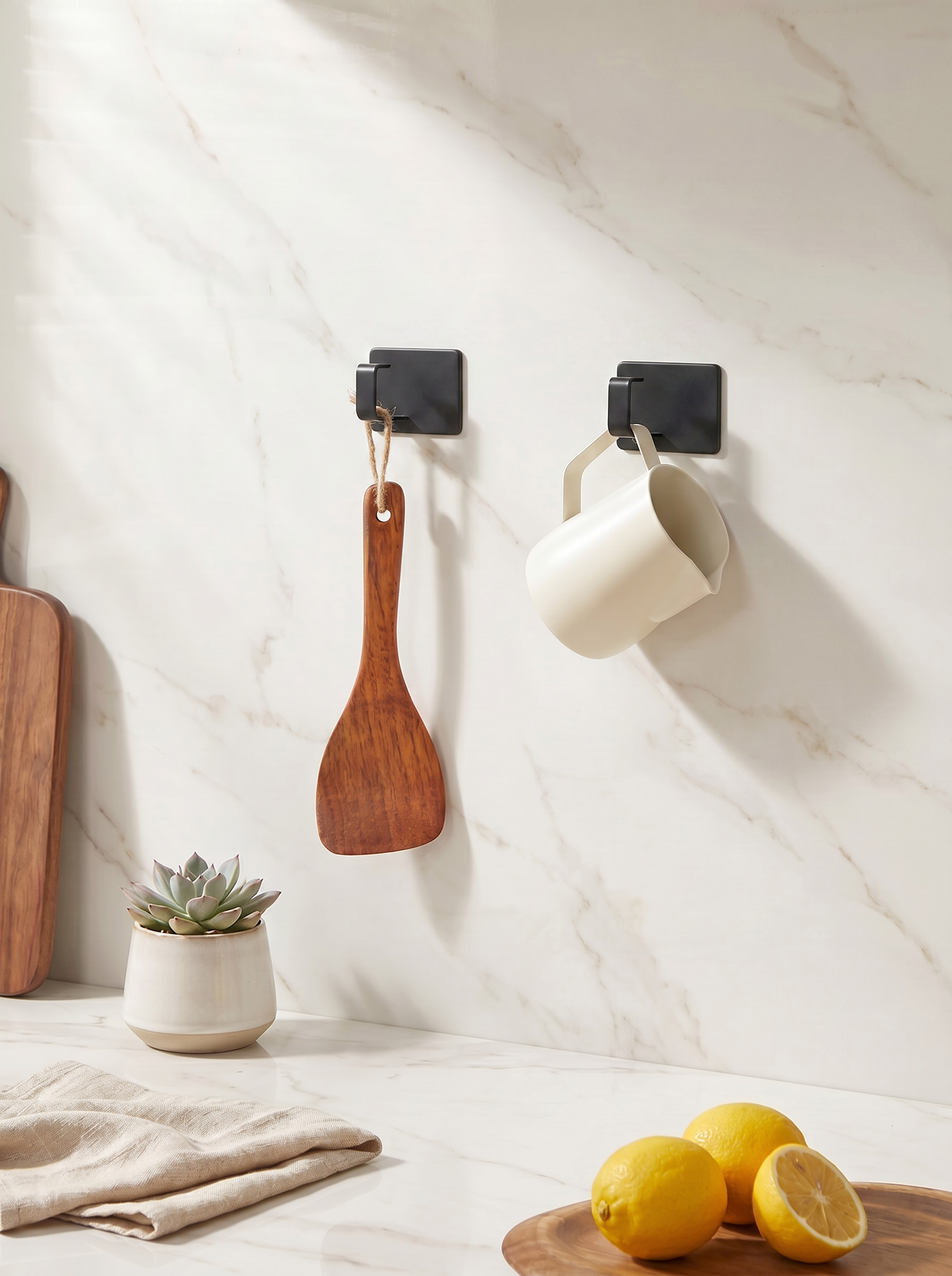 Magnetic Hooks (Set of 2)- Black