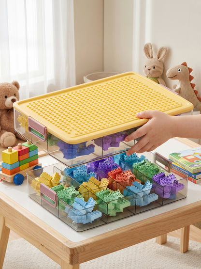 Clear Toy Organizer Box for Building Blocks &amp; Bricks