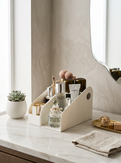 Dual-Compartment Table Organizer