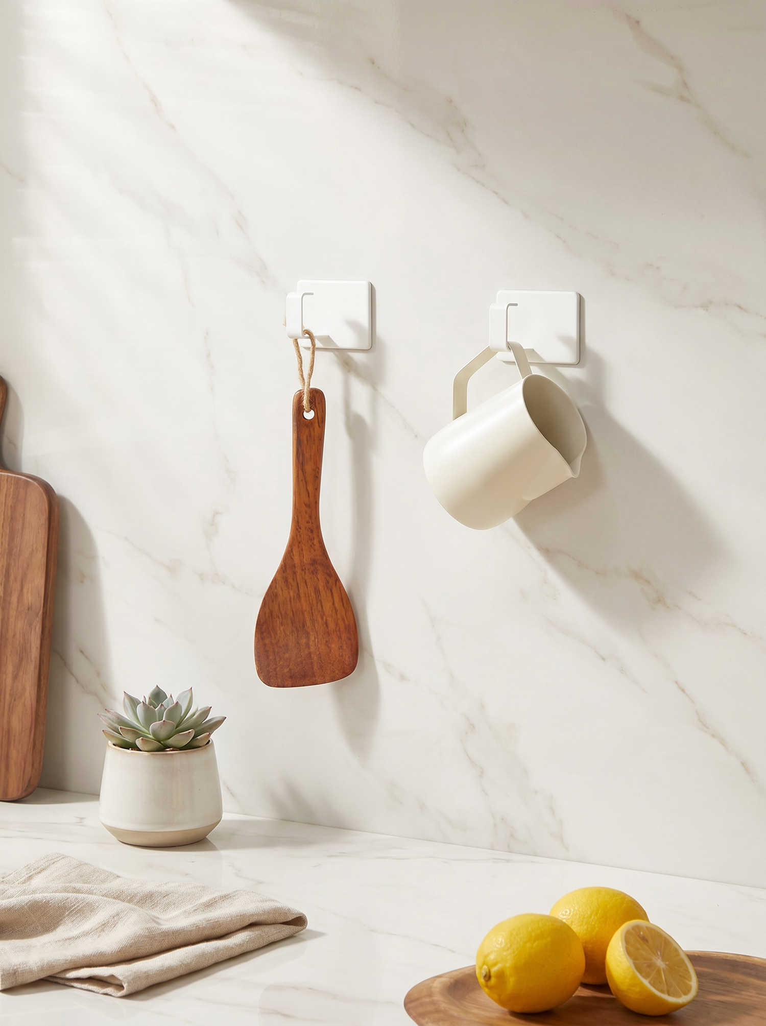 Magnetic Hooks (Set of 2) - White