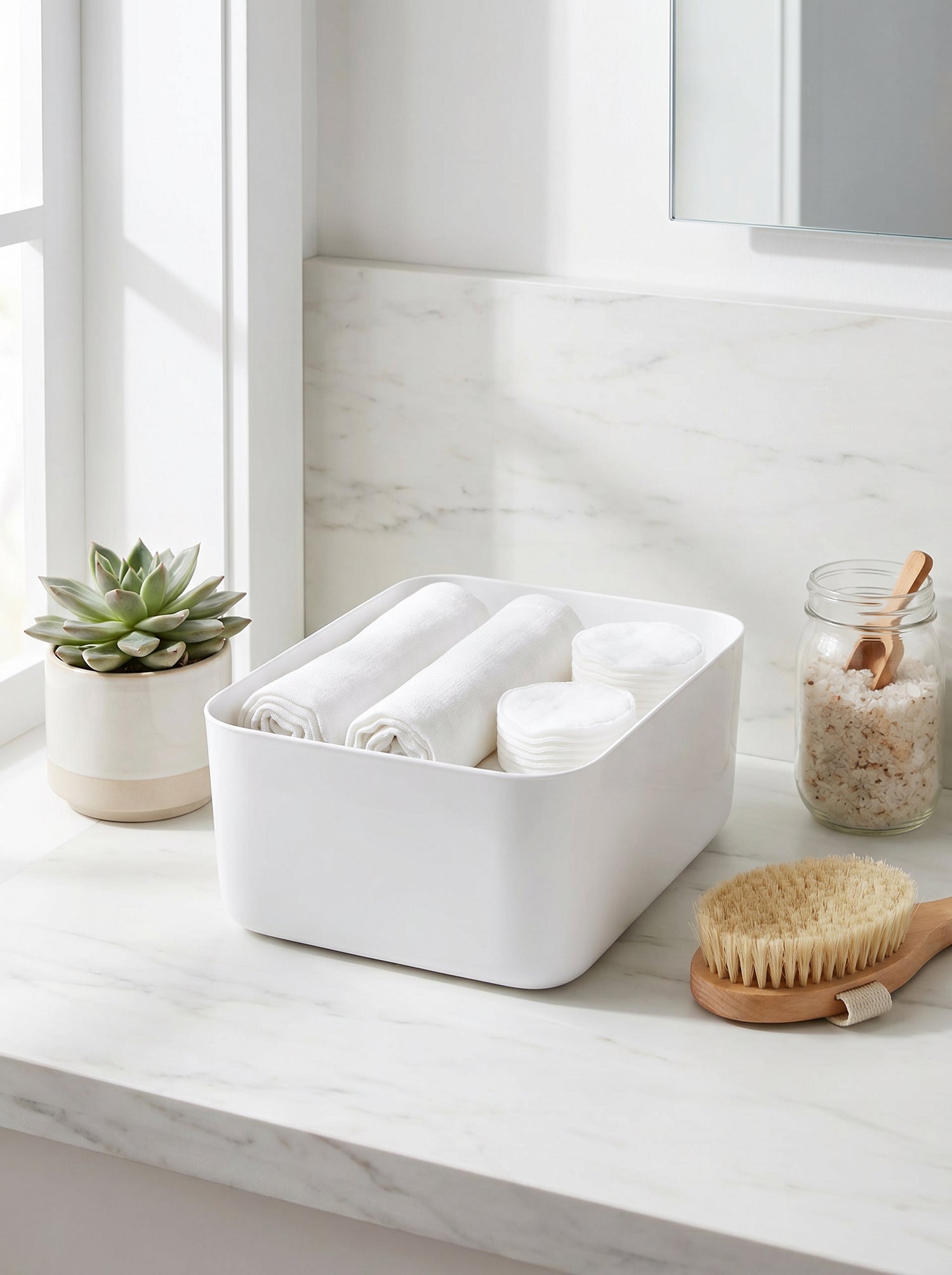 PP Big Storage Basket - White