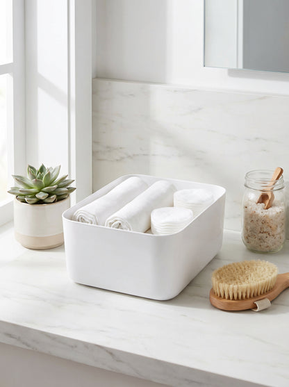 PP Big Storage Basket - White