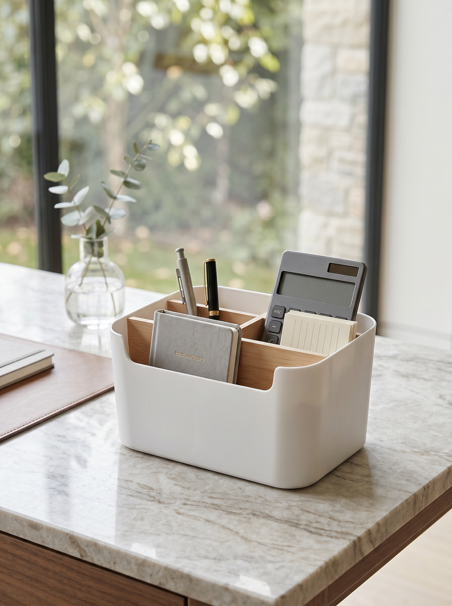 Multi-purpose Desk Organizer - White