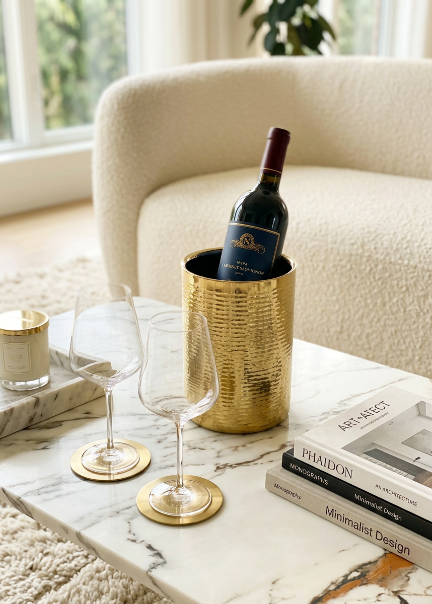 Bari Hammered Wine Chiller