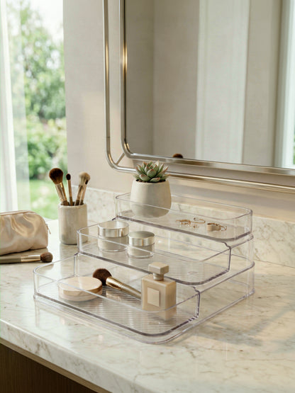 3-Tier Transparent Storage Rack