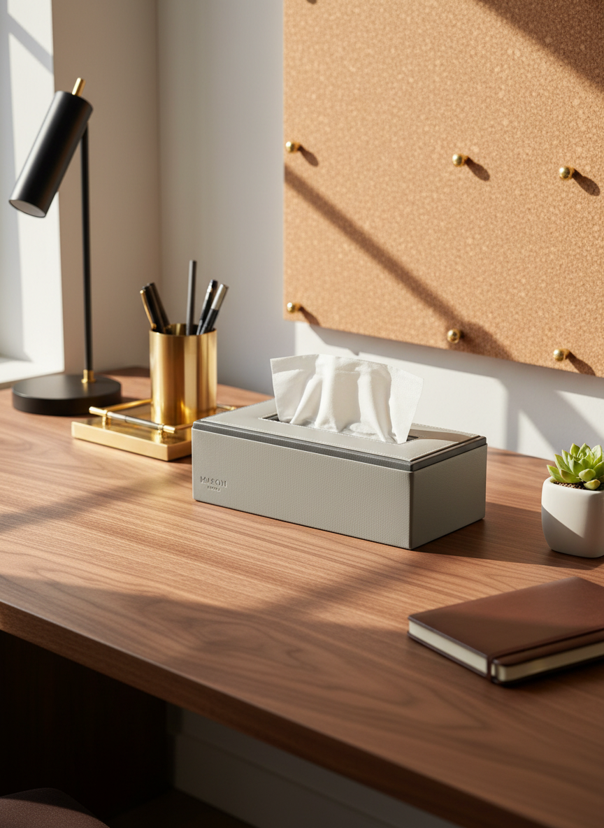 Naples Grey Tissue Box