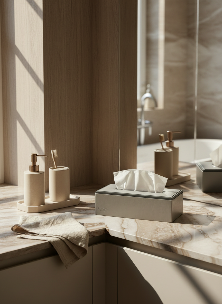 Naples Grey Tissue Box