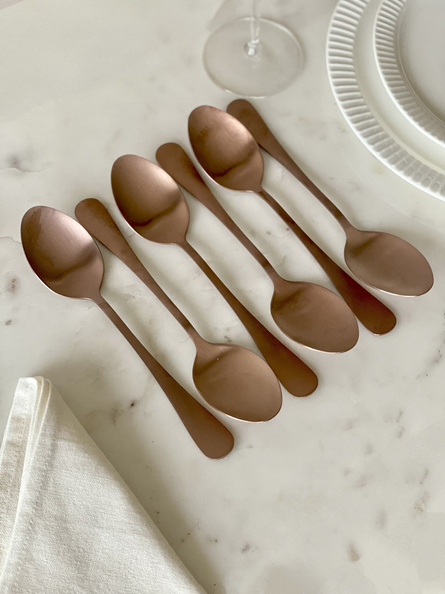 Rose Gold Cutlery Set - 24pcs