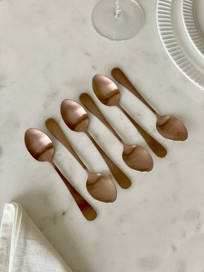 Rose Gold Cutlery Set - 24pcs