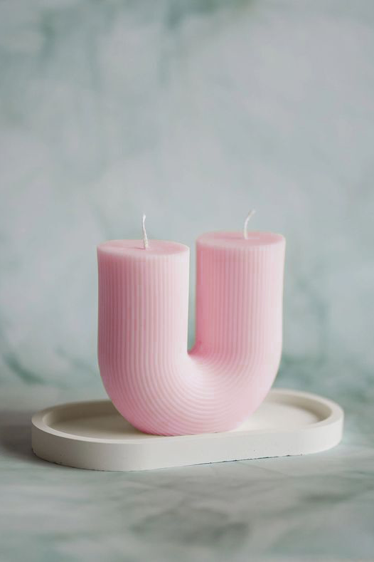 Valley Pink Candle - Set Of 2