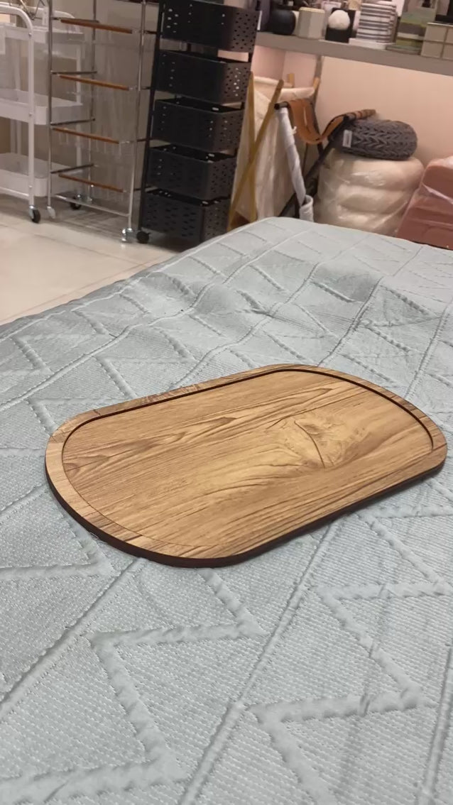 Elm Sofa Tray - Light Brown