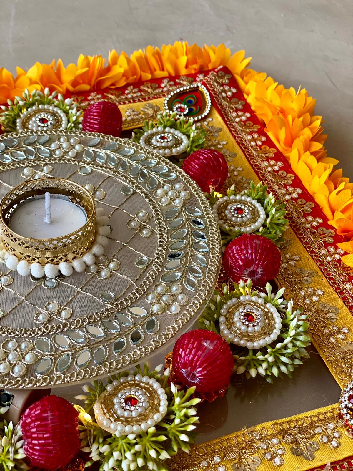 Festive Kundan Kamal Matt