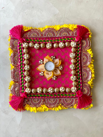 Festive Kamal Rangoli Matt