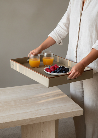 Naples Serving Tray - Taupe