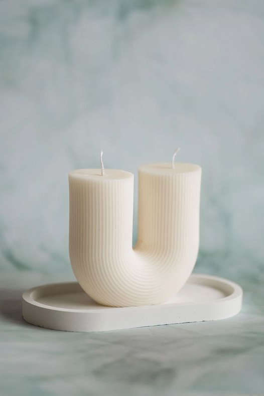 Valley White Candle - Set Of 2