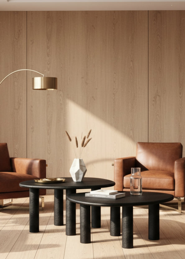 Odessa Nesting Tables - Black (Set of 2)