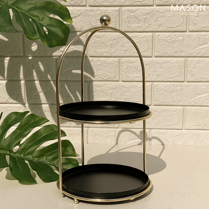 TROMSO 2-TIER STAND - BLACK