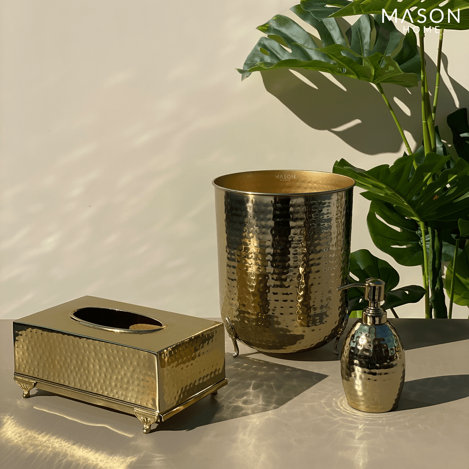 SAFI TISSUE BOX GOLD - Mason Home by Amarsons - Lifestyle &amp; Decor