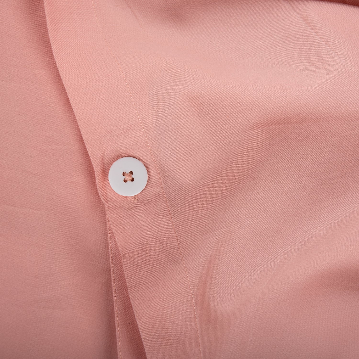 Parallel Duvet Cover - Coral Peach