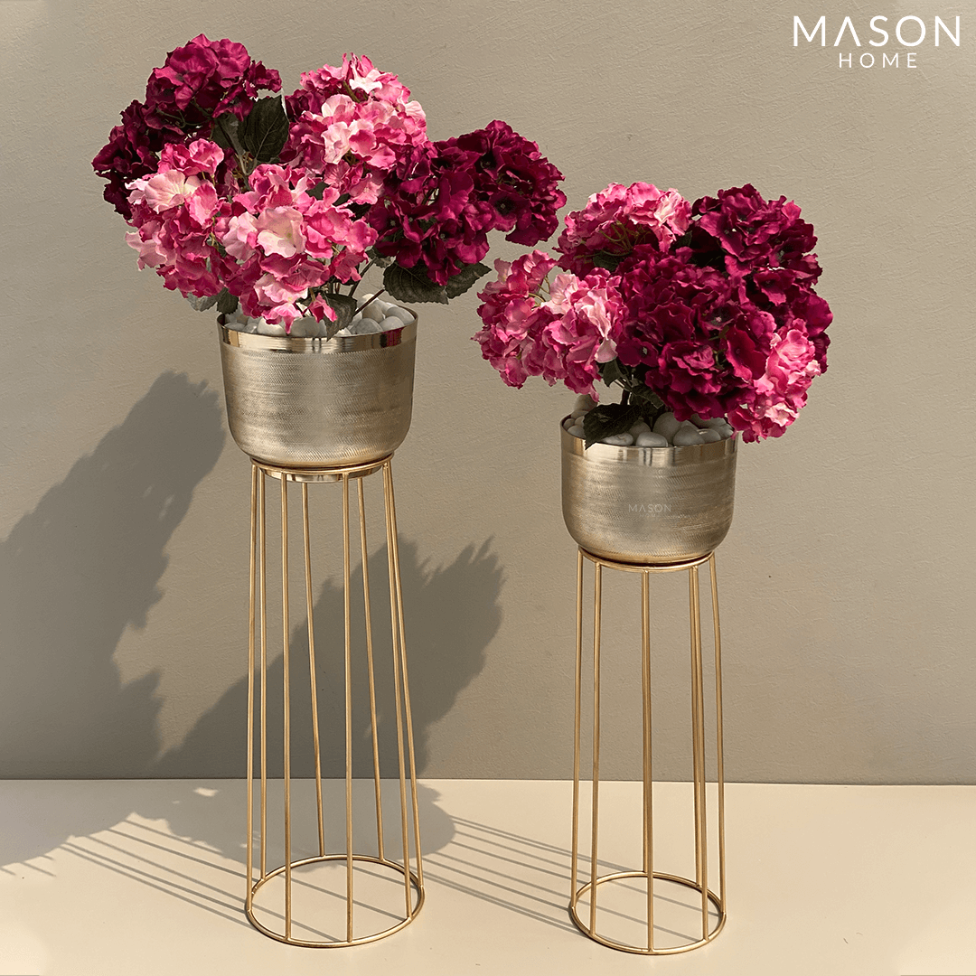 Tulum Planter - Gold (Set Of 2)