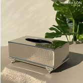 SAFI TISSUE BOX SILVER - Mason Home by Amarsons - Lifestyle & Decor