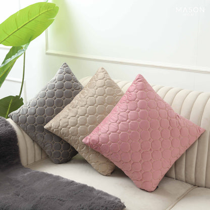 Honeycomb Grey Cushion Cover