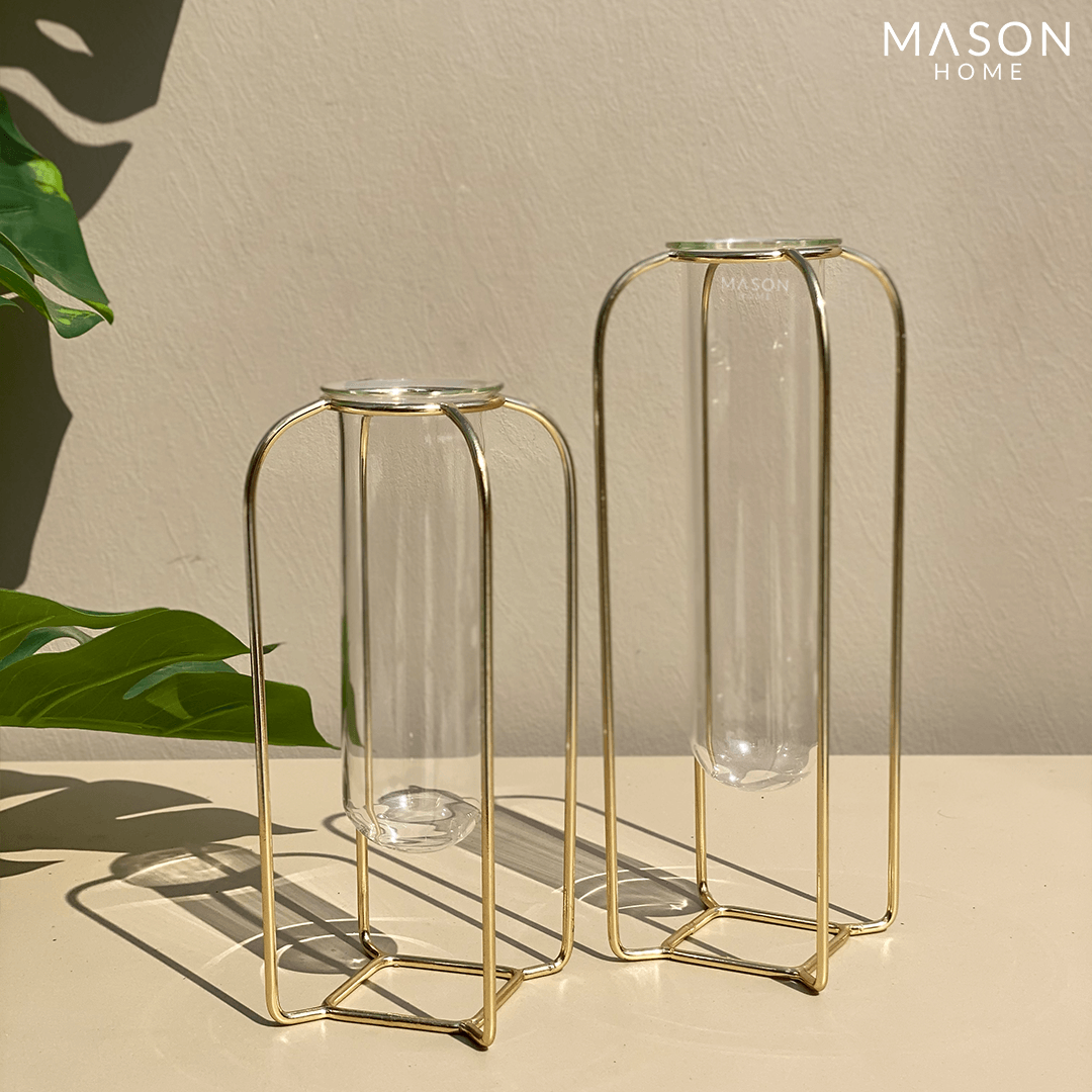 MOROCCO TEST TUBE HOLDERS GOLD - Mason Home by Amarsons - Lifestyle &amp; Decor